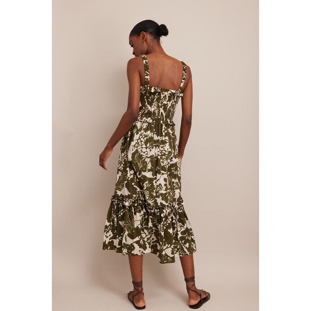 Cara Cara Brenda Printed Dress - S - Olive Mill Reef - Picture 4 of 4